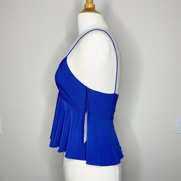 Leith Blue Peplum Blouse NWT - Picture 3 of 5